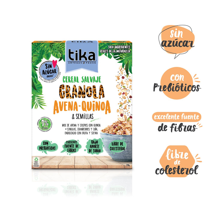 Tika Cereal Salvaje Avena - Quinoa & Semillas