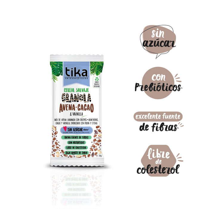Tika Cereal Salvaje Avena - Cacao & Vainilla