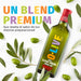 Gráfica que muestra la botella de 750ml de aceite de oliva O-Live&Co Robusto y dice "Un premium blend que resaltará el sabor de tus preparaciones"