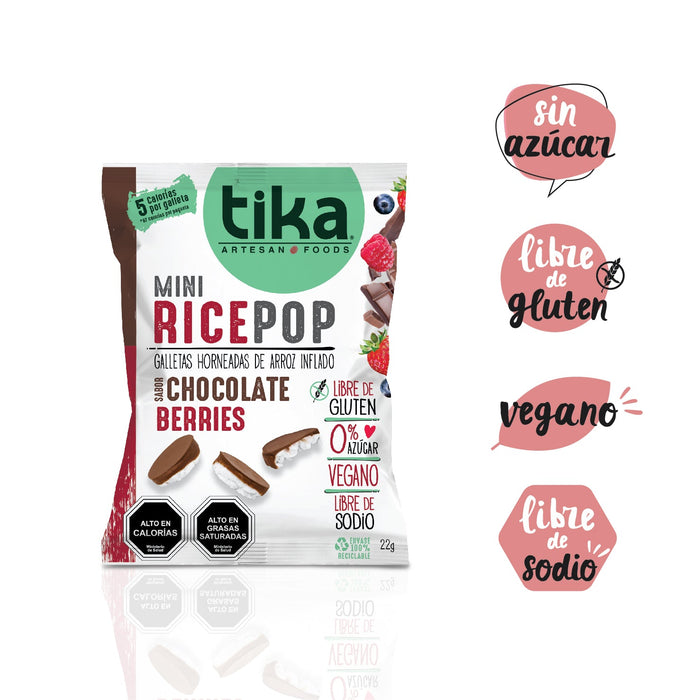 Tika Mini Rice Pop Chocolate Berries